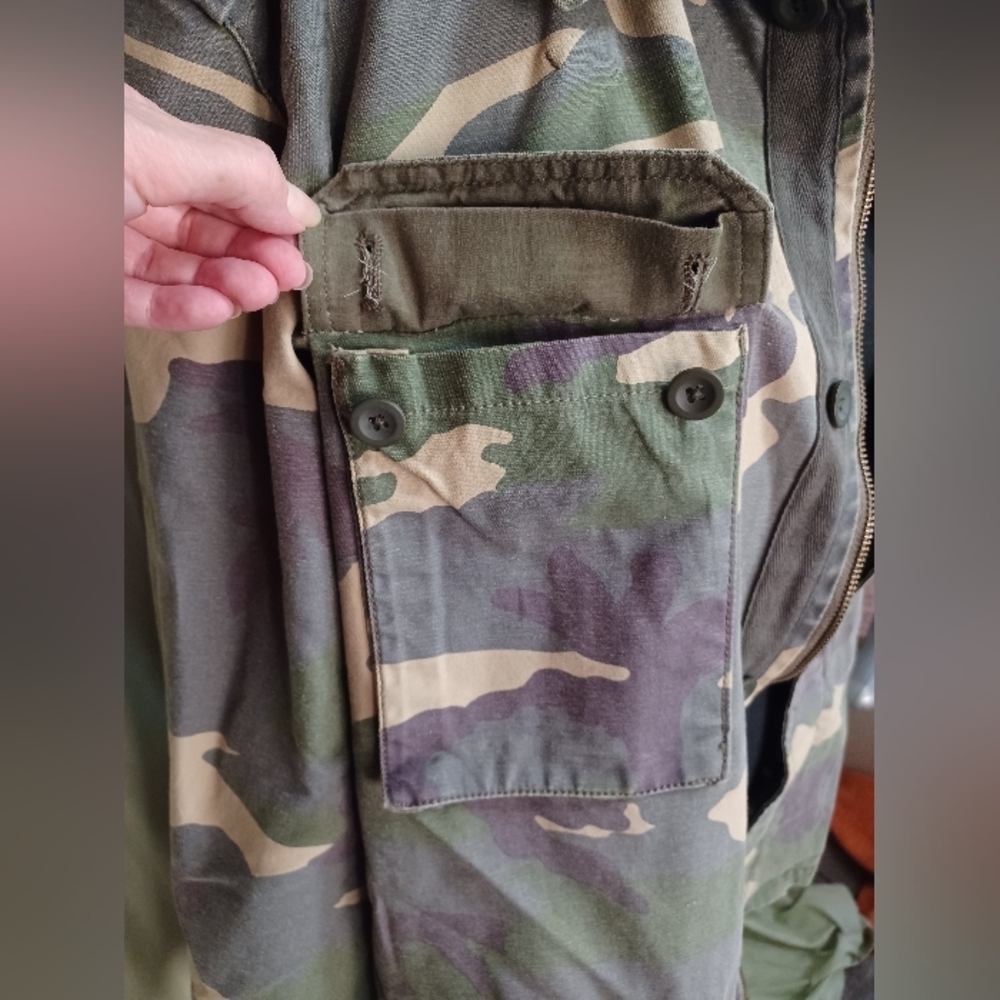 Arrow Blue Jeans Co. Camouflage Army Military Hunting Field Jacket - Picture 4 of 16